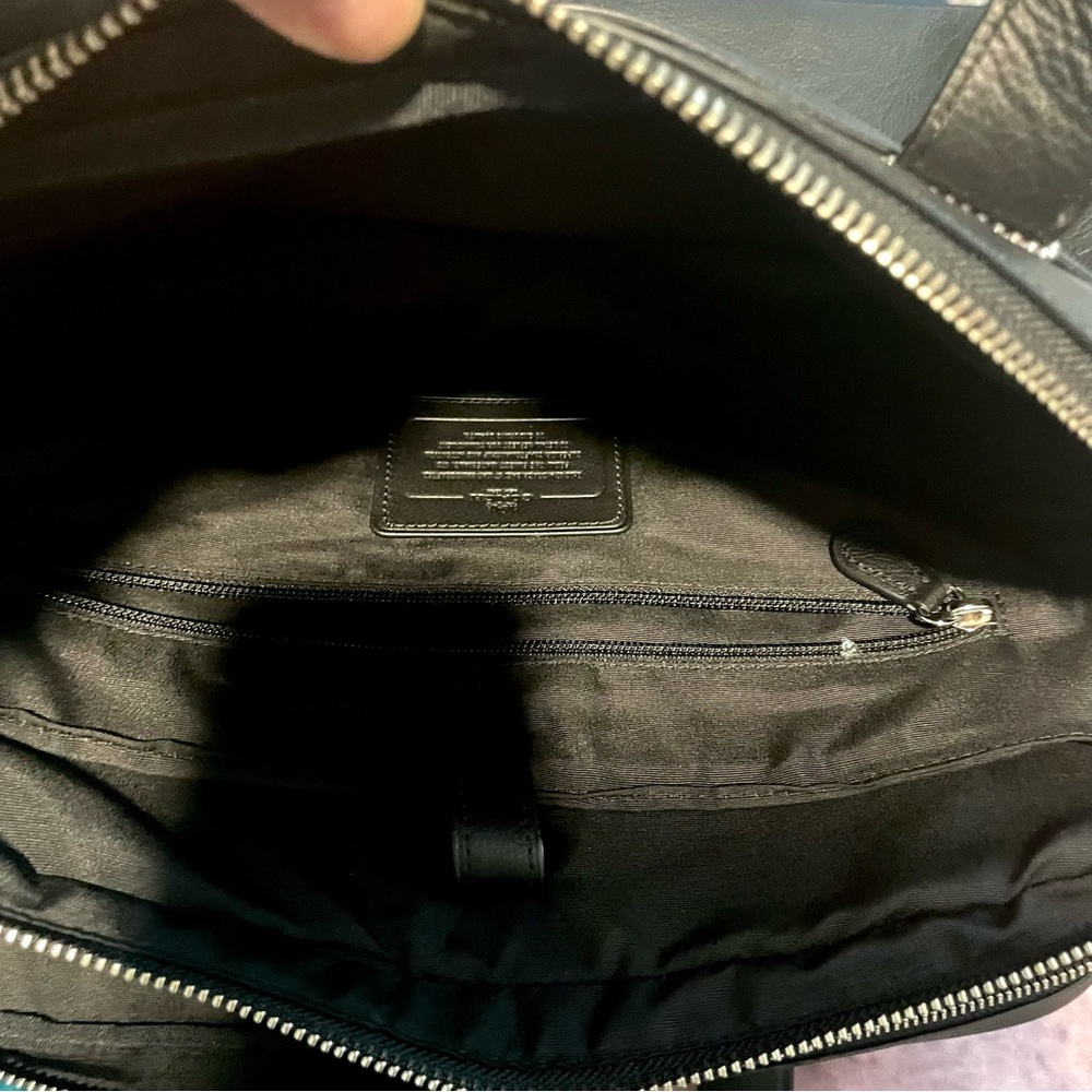 Coach Bag Hamilton Commuter Bag Messenger Brief Black Leather Style #F72224 NWOT - Picture 10 of 11